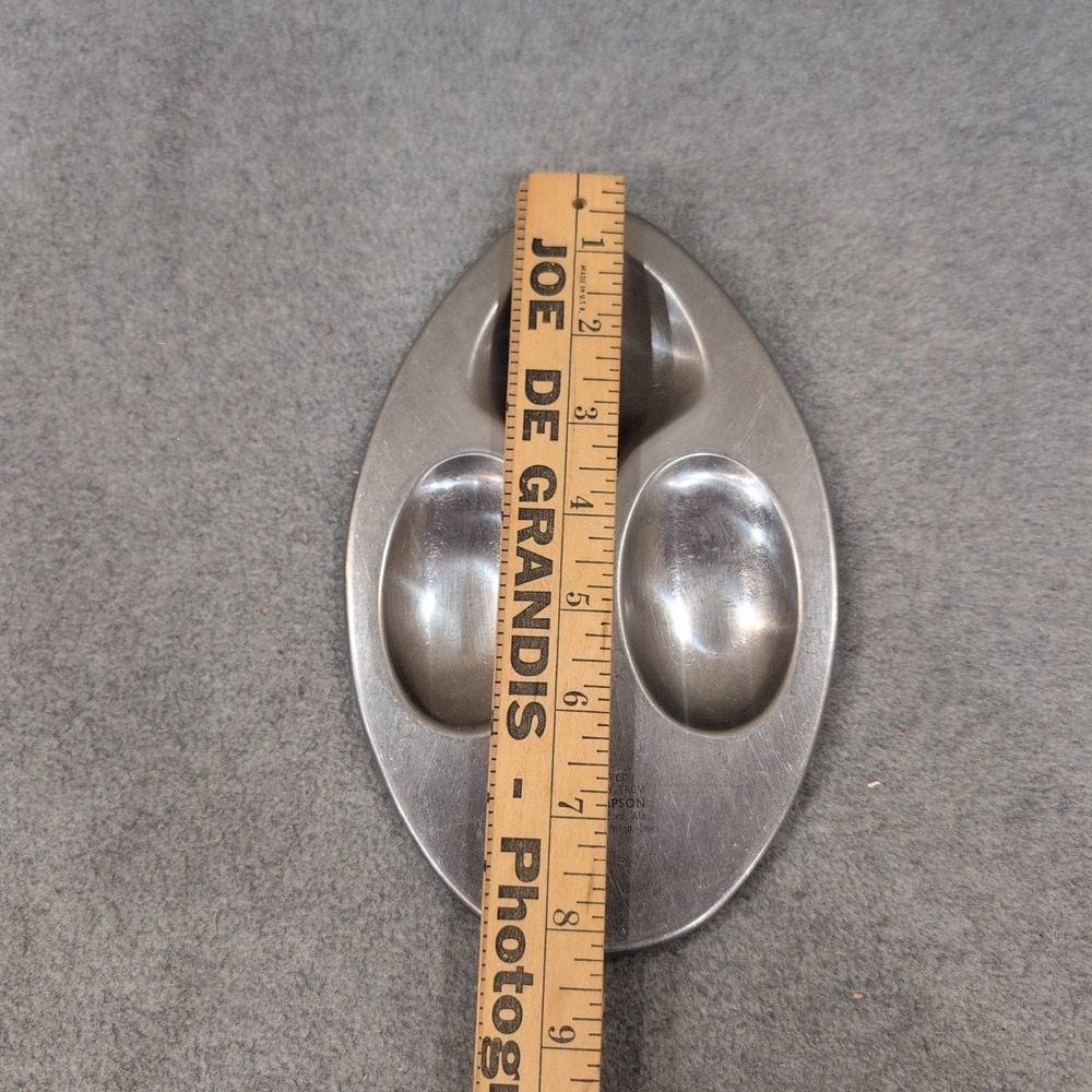 Vintage Vernco Stainless Steel 3 Well Tray Dick Thompson Oxford Alabama Japan - Picture 3 of 5